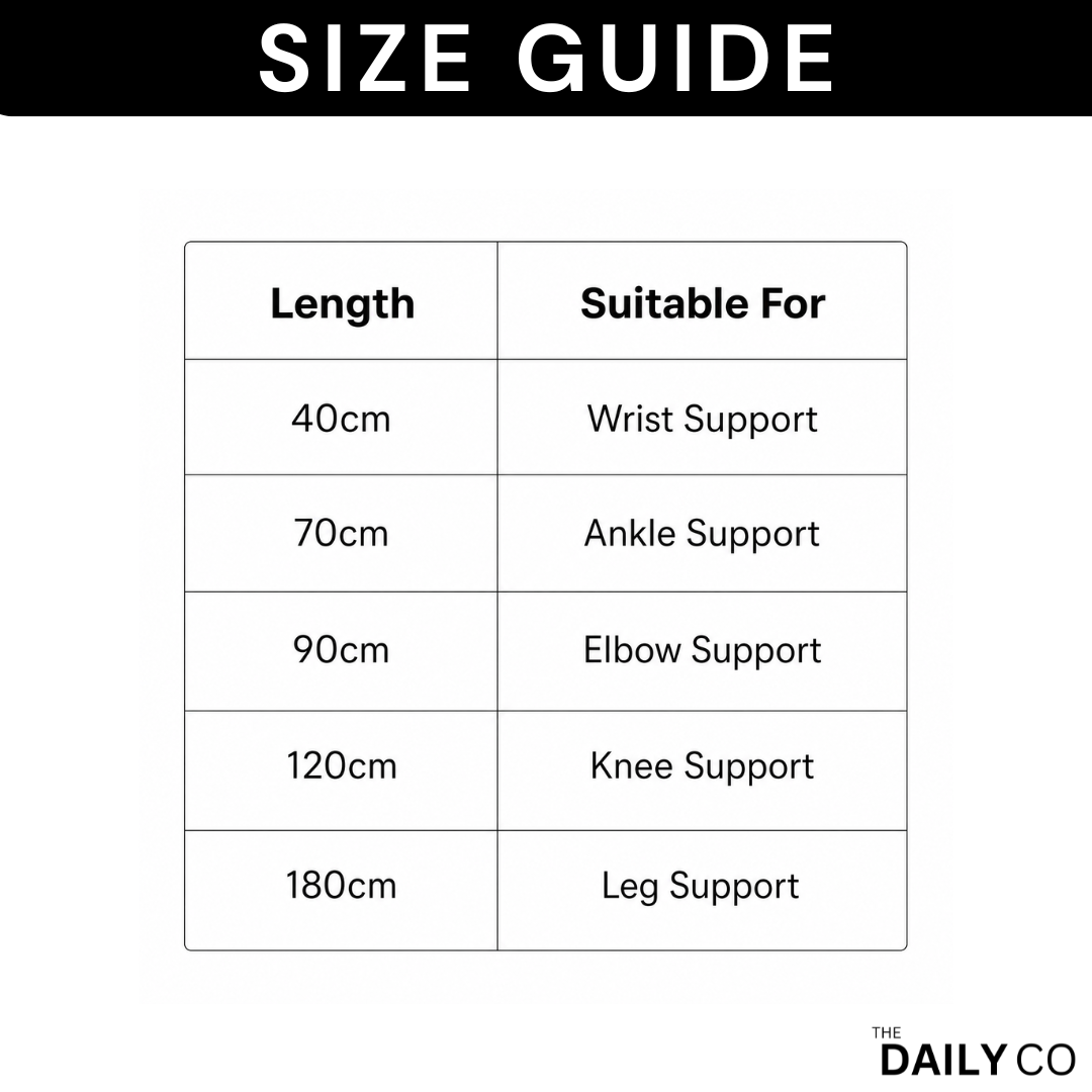 High Elasticity Compression Bandage – For Ankle, Wrist, Knee, Calf & Thigh Support