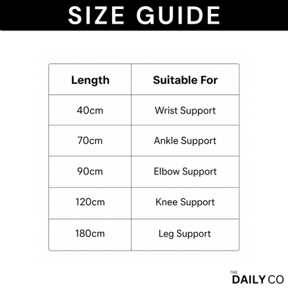 High Elasticity Compression Bandage – For Ankle, Wrist, Knee, Calf & Thigh Support