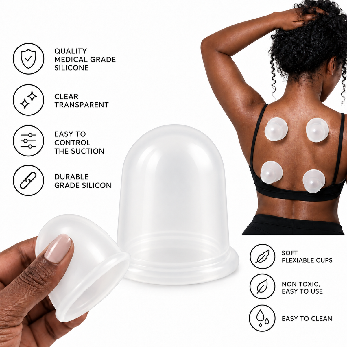 The Daily Co™ Silicone Cupping Cups