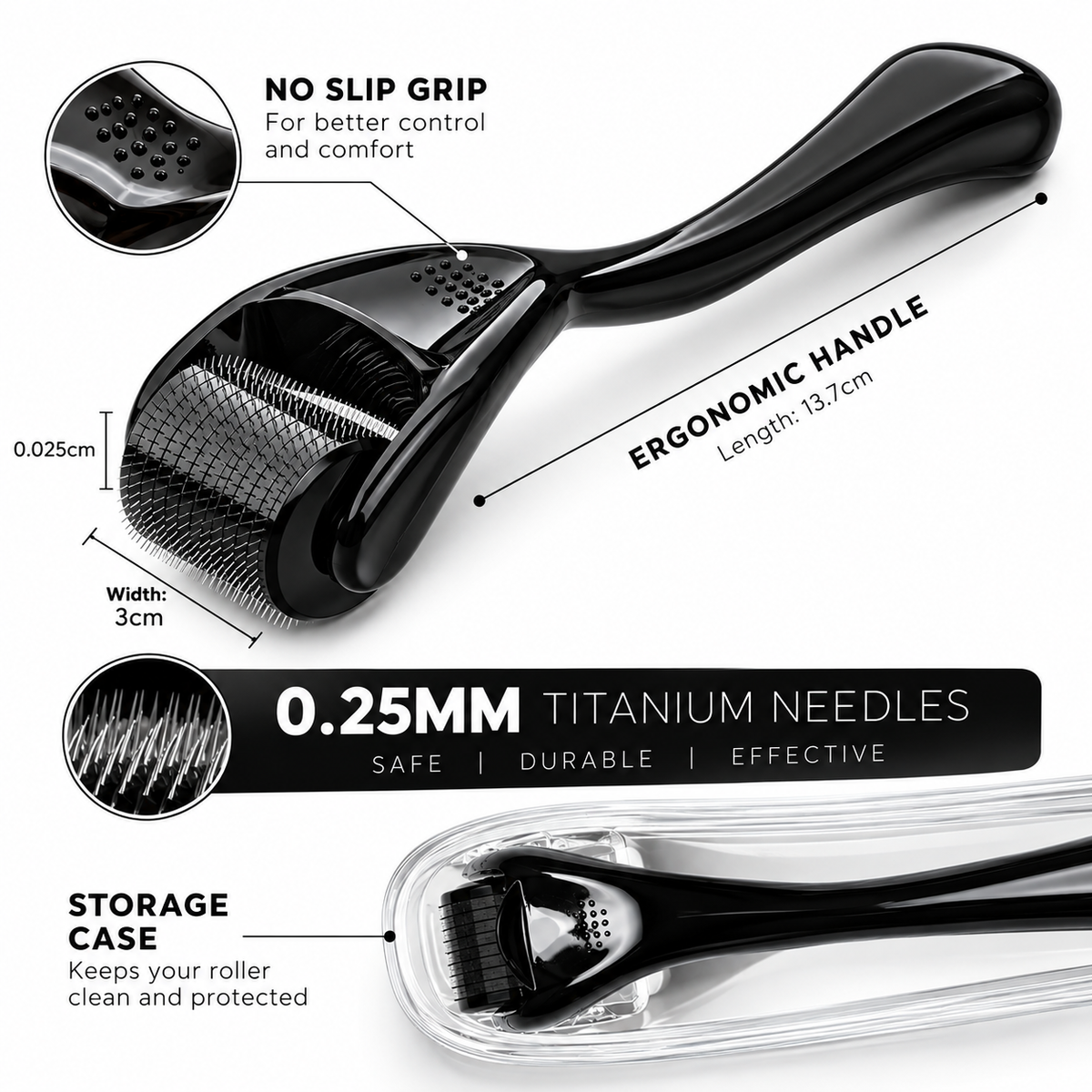 The Daily Co™ Derma Roller for Face & Scalp