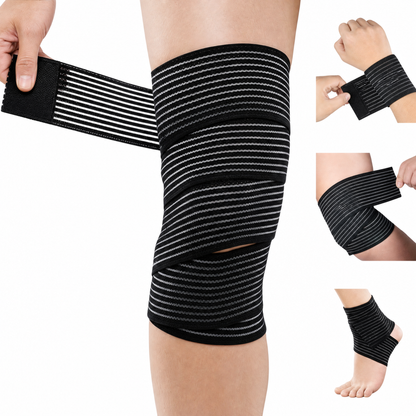 High Elasticity Compression Bandage – For Ankle, Wrist, Knee, Calf & Thigh Support